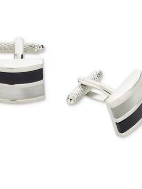 NEW IN BOX Perry Ellis Cufflinks Mens OS
Silver Grey GPC0010M